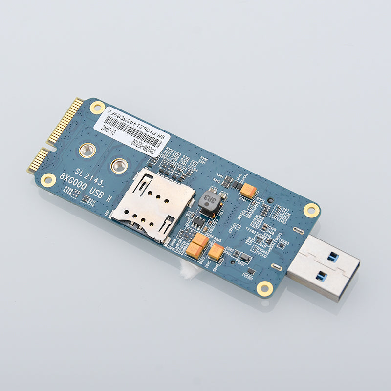 M.2 to USB3.0/MiniPCIe Adaptr Board ( for LTE Module )